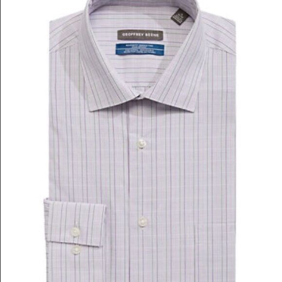 Geoffrey Beene Checked Broadcloth Sport Shirt-PINK-16-34/35 - Picture 1 of 4